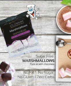 La Nouba Sugar-Free Marshmallows – 2 Value Packs – 2.7 oz. Each – Low Calorie, Low Carb, Fat-Free and Gluten Free Snack – Traditional Delicious Taste – All Natural and Healthy Marshmallows 28 915QI1sQz6L