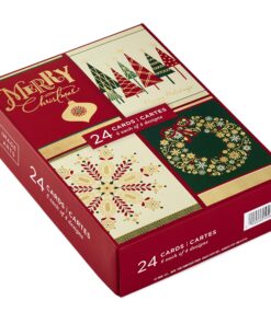 Hallmark Image Arts Boxed Christmas Cards Assortment, Elegant Icons (4 Designs, 24 Cards with Envelopes) Elegant Icons Holiday Assortment 25 915QKOGRwuL