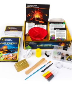 NATIONAL GEOGRAPHIC Earth Science Kit - Over 15 Science Experiments for Kids, Crystal Growing Kit, Volcano Science Kit, Dig Kits & Gemstones, STEM Project Toy for Boys and Girls (Amazon Exclusive) 26 915QXYX0FuL