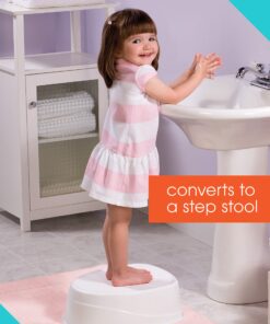 Summer Infant Step by Step Potty, Pink - 3-in-1 Potty Training Toilet - Features Contoured Seat, Flushable Wipes Holder and Toilet Tissue Dispenser, 13x9.5x15.5 Inch (Pack of 1) 1 Count (Pack of 1) 32 915QuZCsOEL