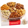 Nut Cravings Gourmet Collection - Mixed Nuts Gift Basket in Red Gold Box (7 Assortments, 2 LB) Arrangement Platter, Birthday Care Package - Healthy Kosher USA Made Red Box Ultimate (7 Assortment, 2 LB)