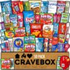 CRAVEBOX Snack Box (50 Count) Valentines Variety Pack Care Package Gift Basket Adult Kid Guy Girl Women Men Birthday College Student Office School 4 915edkKaSL
