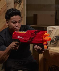 Nerf Rival Atlas XV- 1200 Blaster Toy, Red Standard Packaging 19 915hN Q9vL