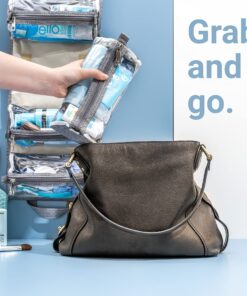 4kits Hanging Roll-Up Makeup Bag/Toiletry Kit/Travel Organizer for Women - 4 Removable Storage Bags - Organize Make Up, Cosmetics, First Aid, Medicine, Personal Care, Bathroom, Palette/Brush Holder 48 915itGad0L