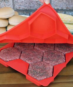 Alternative view of Burger Master Innovative 8-in-1 Burger Press & Freezer Container Makes 8 Quarter-Pound Burgers 32 Oz., Tasty Amazing Burgers, Easy-To-Clean & Dishwasher Safe 1