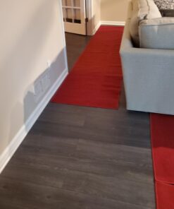Machine Washable Modern Solid Design Non-Slip Rubberback 3x12 Traditional Runner Rug for Hallway, Kitchen, Bedroom, Living Room, 2'7" x 12', Red Solid Red Runner - 2'7" x 12' 40 915rRNcIXL