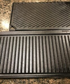 Lodge LPGI3 Cast Iron Reversible Grill/Griddle, 20-inch x 10.44-inch, Black 20 Inch Double Burner 75 915t8HXl1wL