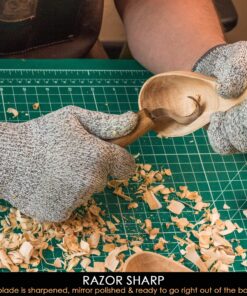 BeaverCraft Wood Carving Hook Knife SK1 for Carving Spoons Kuksa Bowls and Cups Spoon Carving Tools Basic Crooked Knife for Professional Spoon Carvers and Beginners Right-Handed Hook Knife 31 915wfaloztL