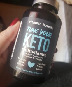 Vitamin Bounty Tune Your Keto Multivitamin - Keto Vitamins, Keto Multivitamin Women and Men, Electrolytes with Vitamin C, Magnesium, Collagen, Potassium, MCT, Energy Support - 90 Capsules 31 915zf5IS19L