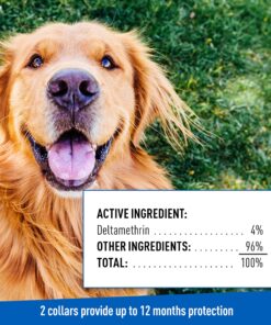Adams Flea & Tick Collar for Dogs & Puppies |2 Pack |12 Months Protection |Adjustable One Size Collar Fits All Dogs 12 Weeks & Older |Kills Fleas & Ticks |Repels Mosquitoes (excluding California) 23 9163Yi 9vgL