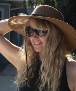 Sloggers Wide Brim Hats for Women - Braided Packable Summer Hats for Women Medium Dark Brown 17 9165wF6ZpQL