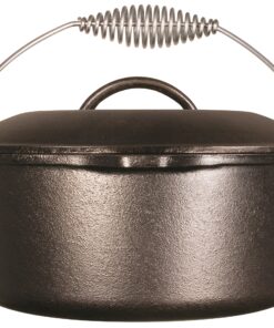 Alternative view of Lodge L8DO3 Cast Iron Dutch Oven, Pre-Seasoned, 5-Quart,Black 5 Quart