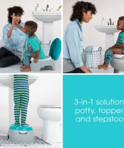Alternative view of Summer Infant 3-in-1 Train with Me Potty Seat Topper and Stepstool for Toddler Training and Beyond Easy to Empty and Clean Space Saving, Multicolor, 12.7x7.7x14.8"(Pack of 1) Multicolor 3-in-1