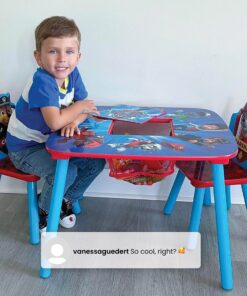 Delta Children Kids Table and Chair Set With Storage (2 Chairs Included) - Ideal for Arts & Crafts, Snack Time, Homeschooling, Homework & More, Nick Jr. PAW Patrol 27 916KwIHsgZL