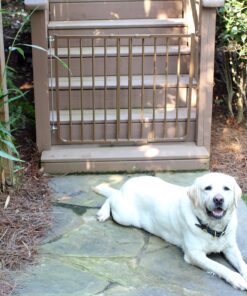 Cardinal Gates SS30OD Outdoor Baby Gate for Stairs - Adjustable Outdoor Dog Gate - Aluminum Safety Gate for Kids & Pets - Can be Installed at Angles - 27 to 42.5 Inches Wide - Black 24 916NZg tTML