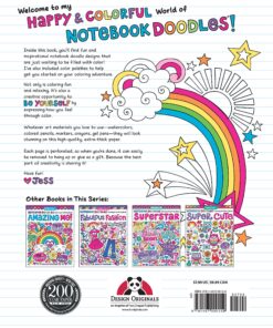Alternative view of Notebook Doodles Go Girl!: Coloring & Activity Book (Design Originals) 30 Inspiring Designs; Beginner-Friendly Empowering Art Activities for Tweens, on High-Quality Extra-Thick Perforated Paper