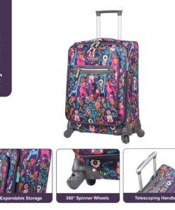 Lily Bloom Luggage Set 4 Piece Suitcase Collection with Spinner Wheels for Woman (Wildwoods) Wildwoods 15 916NnQPKZSL