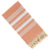 Dandelion - Basic Pattern - 100% Naturally-Dyed Cotton Turkish Towel Peshtemal - 71x39 Inches - Mango Orange 31 916OR3LI5US