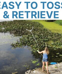 Jenlis The Original Weed Razer, Lake Weed Cutter, Large Pond Aquatic Plant Cutting Tool, Long and Sharp Razor Blades Shear Cattail, Reed, Lilly & Chara Algae, 48 Inch Cut Width, 25 Foot Throw Rope Jenlis Weed Razer Aquatic Weed Cutter 30 916RfbyPKaL