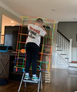 RAINBOW TOYFROG Building Straws and Connectors - STEM Blocks Construction Toys for Boys & Girls - 300 Pcs Straw Building Set - Engineering Connector Blocks for Kids 40 916UgqaN qL 2