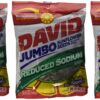 David Sunflower Jumbo Seeds Reduced Sodium 5.25 Ounce (Pack of 3) original