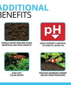 Fluval 12693 Plant and Shrimp Stratum for Freshwater Fish Tanks, 4.4 lbs. - Encourages Strong Plant Growth, Supports Neutral to Slightly Acidic pH 4.4 Pound (Pack of 1) Substrate 23 916ib5KBCL