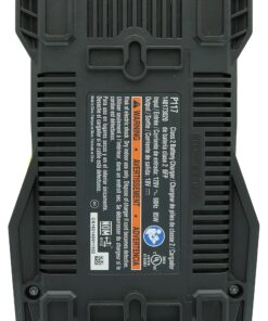 Ryobi P128 Upgrade Kit: Intelliport 18V Lithium Ion Battery Charger (P117) and Single 18V Lithium Ion Battery (P102) Compatible With One+ System 14 916is91ksGL