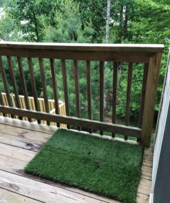 GOLDEN MOON Turf Grass, Artificial Grass, Tile Interlocking and Self-Draining Mat for Patio, Indoor Outdoor, 1x1 ft, 1.5 in Pile Height, 9 Pack 9 Tiles(9 sq ft) 50 916lOWIbF L