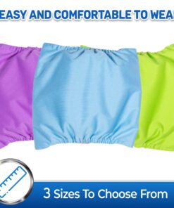 PET MAGASIN Male Dog Belly Manner Band Wraps Nappies, 3-Pack, Blue Green and Purple, Small Solid Small (13"-15" Waist) 22 916qaY8VEqL