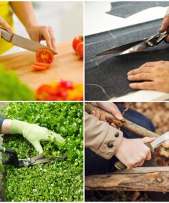 Whetstone Cutlery Sided, Gray Knife Stone-Dual 400/1000 Grit Wet Block-Sharpens and Polishes Sharp Tools and Kitchen, Hunting, and Pocket Knives by Whetstone, 1-Pack, Limestone 24 916sCYjF5L