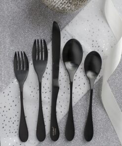 Alternative view of KNORK Titanium Coated 5 Piece Flatware Set, Matte Black