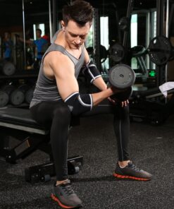 Nordic Lifting Elbow Sleeves (1 Pair) Support & Compression for Weightlifting, Powerlifting, Cross-Training & Tennis - 5mm Neoprene Sleeve for the Best Performance - Both Women & Men Black Large 16 916uB0Tv6KL 1