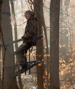 OL'MAN TREESTANDS Multi-Vision Climbing Stand, Steel Construction with 21" Wide Net Seat, Gray, One Size (COM-04) 12 916ukV1P9DL