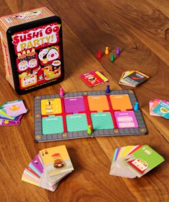 Sushi Go Party! - The Deluxe Pick & Pass Card Game by Gamewright, Multicolored Go Party! 37 9172AfBZflL 1