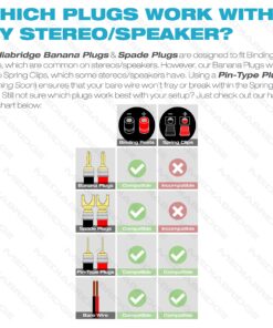 Mediabridge™ Banana Plugs - Corrosion-Resistant 24K Gold-Plated Connectors - 6 Pair/12 Banana Plugs (Part# SPC-BP2-6) 25 9173E6SgqHL