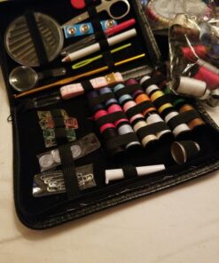 ARTIKA Sewing Kit for Adults and Kids - Small Beginner Set w/Multicolor Thread, Needles, Scissors, Thimble & Clips - Emergency Repair and Travel Kits - Sewing Accessories and Supplies 41 917BZj1hh9L 1