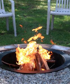 Sunnydaze 2mm Thick Steel Fire Pit Ring Insert - DIY Above or In-Ground Liner - 46-Inch Outer Diameter (30-Inch Inner Diameter) 30 Inch 21 917JqlSgL3L