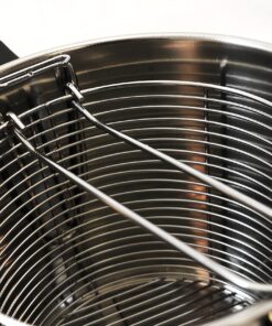 Excelsteel 6 Quart Stainless Steel Stove Top Deep Fryer,Silver 21 917NDLdHlqL