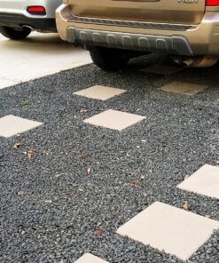 TRUEGRID | Deco Permeable Pavers | Designed as Driveway Pavers, Garden Pavers, Stepping Stone Support, for Walkways, Patios, Poolside, DIY | Outdoor Pavers | 1.8" Depth | Pack of 10 (40 Square Feet) 27 917Y0CLXKYL