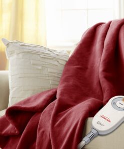 Sunbeam TSM8US-R385-32A00 Microplush Heated Throw, Red Brick Full 3 917c3nEWnL
