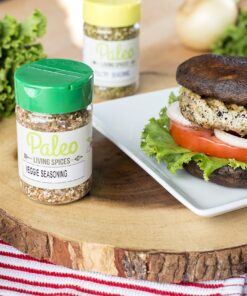 Paleo - Whole 30 - Keto - Spices by Paleo LIVING SPICES Collection {4-Combo Pack Jars Seasonings Set} can be used for Cooking, Grilling, Baking, & with Cookbooks (Original Flavor) Original Paleo Seasoning Blends 28 917rpUJZV6L