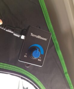 TerraBloom 4 Inch Inline Fan ECMF-100 - Quiet HVAC Grow Tent Fan with Digital Speed Controller- Premium Metal Casing 40-75% Energy Efficient EC Motor - For Large Spaces 4" / 100mm Diameter (141CFM, 21W, Steel Housing) 40 9182yoQxgiL