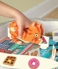 Educational Insights Frankie's Food Truck Fiasco Game, Shape Matching Award-Winning Board Game for Preschoolers & Toddlers, For 2-4 Players, Fun Family Game for Kids Ages 4+ Game Only 21 9184PbnSLNL