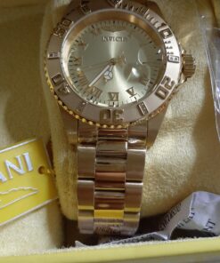 Invicta Men's Pro Diver 40mm Gold Tone & Rose Gold Tone Stainless Steel Quartz Diamond Accented Watch, Gold/Rose (Model: 12820, 12821) Gold-Tone/Silver-Tone 34 9186K6aveVL