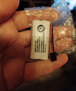 Uniden BT-1021 Replacement Rechargeable Battery For many Uniden Phone Systems and Cordless Handsets, Nickel Metal Hydride Rechargeable Battery, DC 2.4V 300mAh 7 918PHdUJoGL