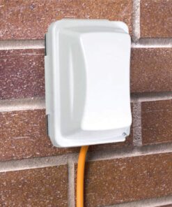 TayMac MM410W Single-Gang Horizontal/Vertical Mount Weatherproof In-Use Cover, 16 in 1, 2.75 in, White 1 Gang Standard 16 918S0GQ WDL