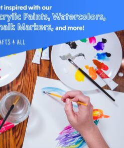 Crafts 4 All Acrylic Paint Brushes - Pack of 10 Professional, Wide and Fine Tip, Nylon Hair Artist Paintbrushes - Paintbrush Bulk Set for Watercolor, Canvas, Craft, Detail & Oil Painting 10 Pack 23 918fTtcUZfL