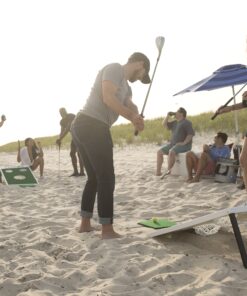 Chippo Golf Game & Cornhole Set Combo - Complete with Chippo Target Boards, Chipping Mats and Practice Golf Balls - 2-in-1 Outdoor Games & Activities for Backyard, Beach or Lawn 9 918iHdUODgL