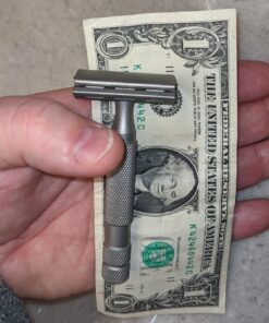 ROCKWELL RAZORS 6S Stainless Steel Double-Edge Safety Razor with 6 Adjustable Shave Settings and 5 Blades, 8 Piece Set, Silver 35 918kVhK3lkL