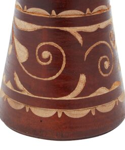 Deco 79 Wood Djembe Sculpture, 7" x 7" x 12", Brown 7" x 7" x 12" 26 918lt035m9L